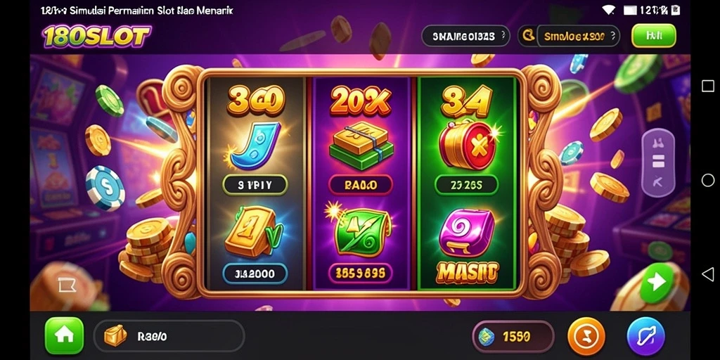 Tampilan menarik dari gameplay 180SLOT yang penuh warna dan menghibur.