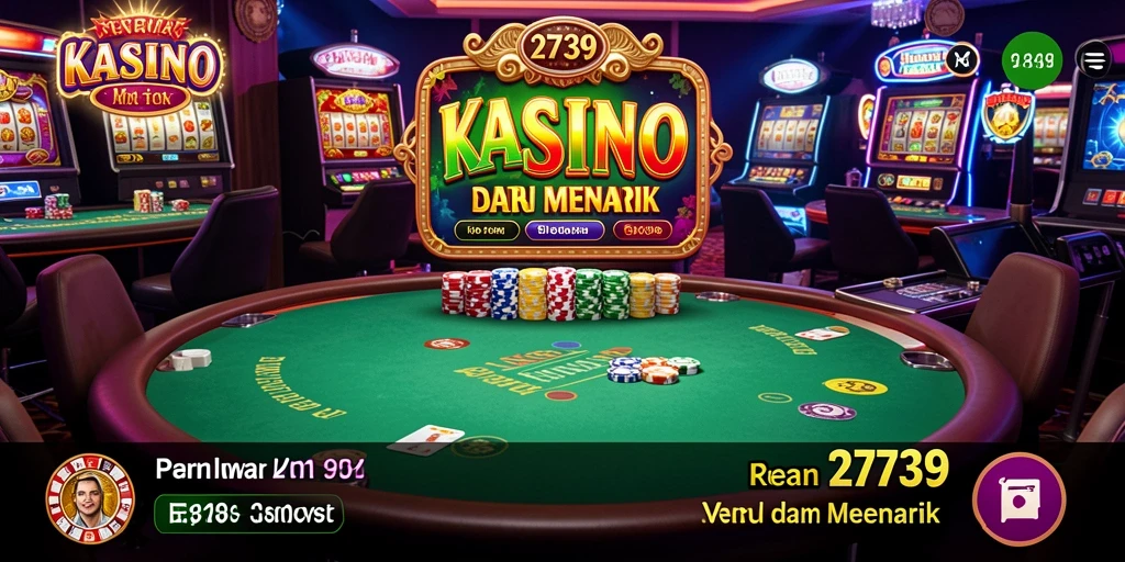Gameplay menarik dengan grafis kasino yang realistis.
