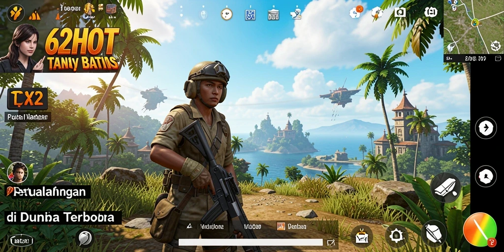Screenshot gameplay 62HOT yang menunjukkan petualangan seru di dunia terbuka.
