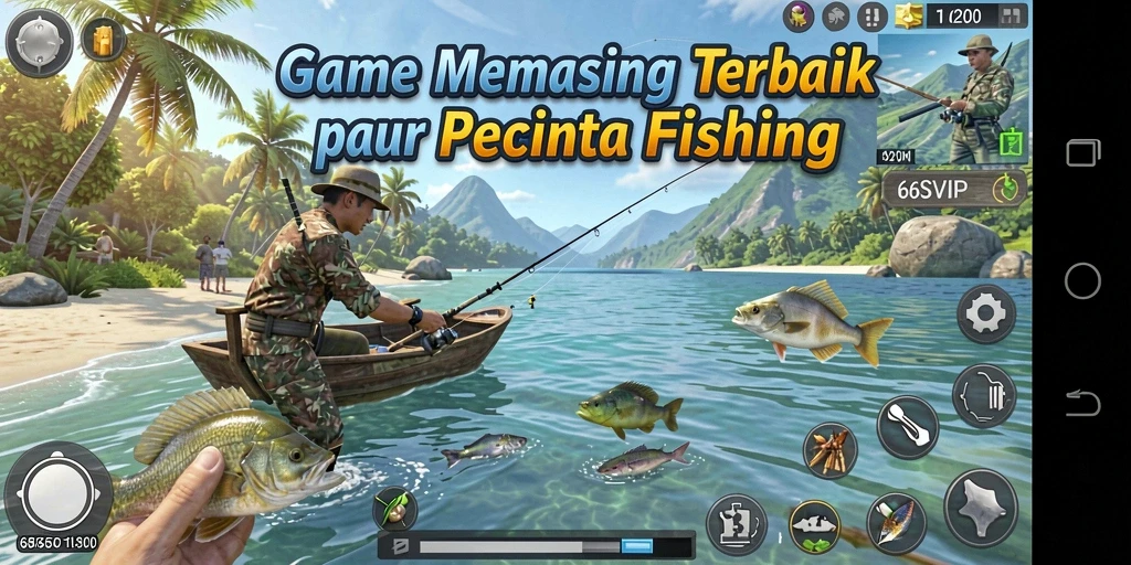Tampilan gameplay memancing yang menakjubkan di 6SVIP.