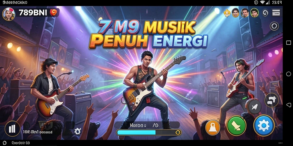 Screenshot gameplay 789BNI yang menunjukkan keseruan bermain musik.