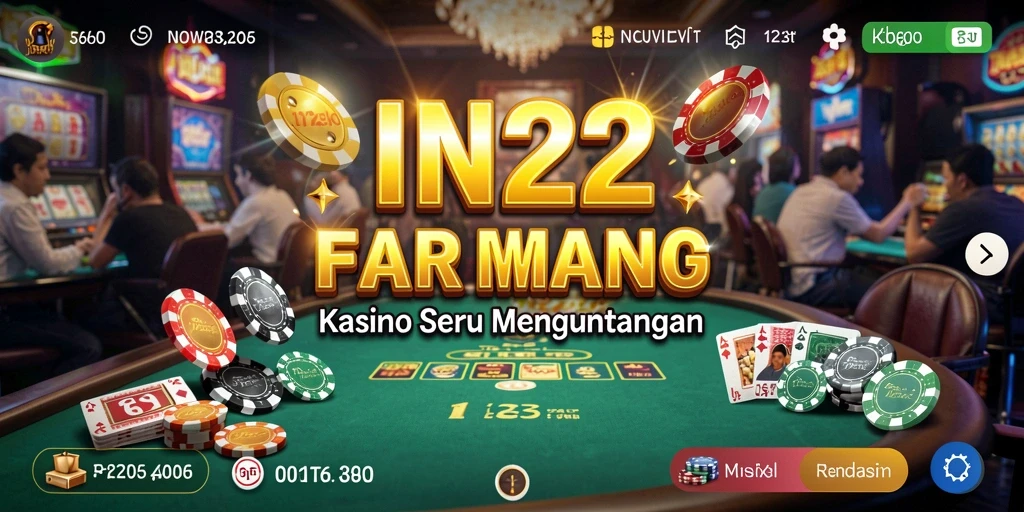 Screenshot IN22 menampilkan gameplay Kasino yang menarik dan interaktif.