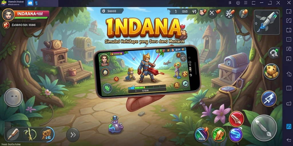 Gambaran menarik gameplay INDAAA yang seru dan interaktif.