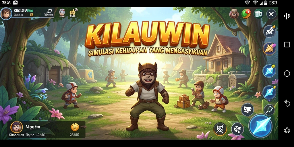 Tampilan gameplay KILAUWIN yang menyenangkan dan interaktif.