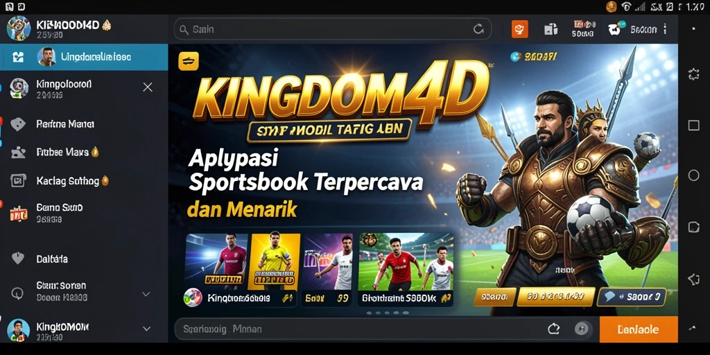Tampilan gameplay menarik dari KINGDOM4D dalam taruhan olahraga.