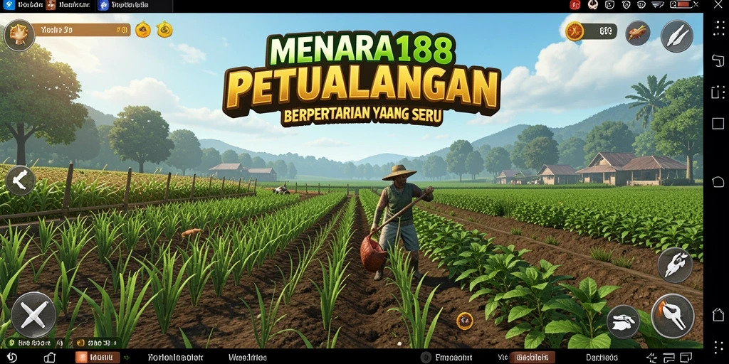 Tangkapan layar MENARA188 yang menunjukkan pengalaman gameplay bertani yang seru.