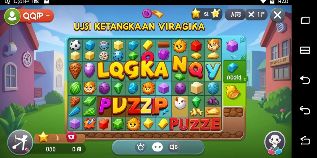 Screenshot gameplay QQRP yang menunjukkan tantangan Puzzle yang seru.