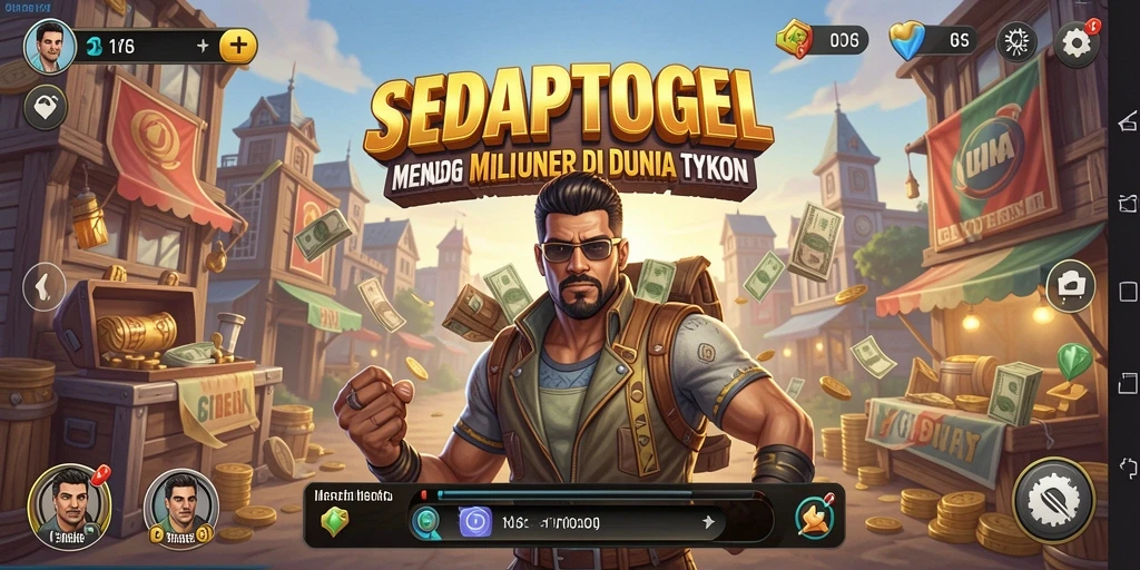Tampilan gameplay menarik dari SEDAPTOGEL yang menampilkan strategi Tycoon.