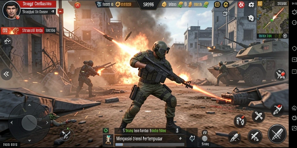 Tampilan gameplay menarik dan penuh taktik dari SR996.