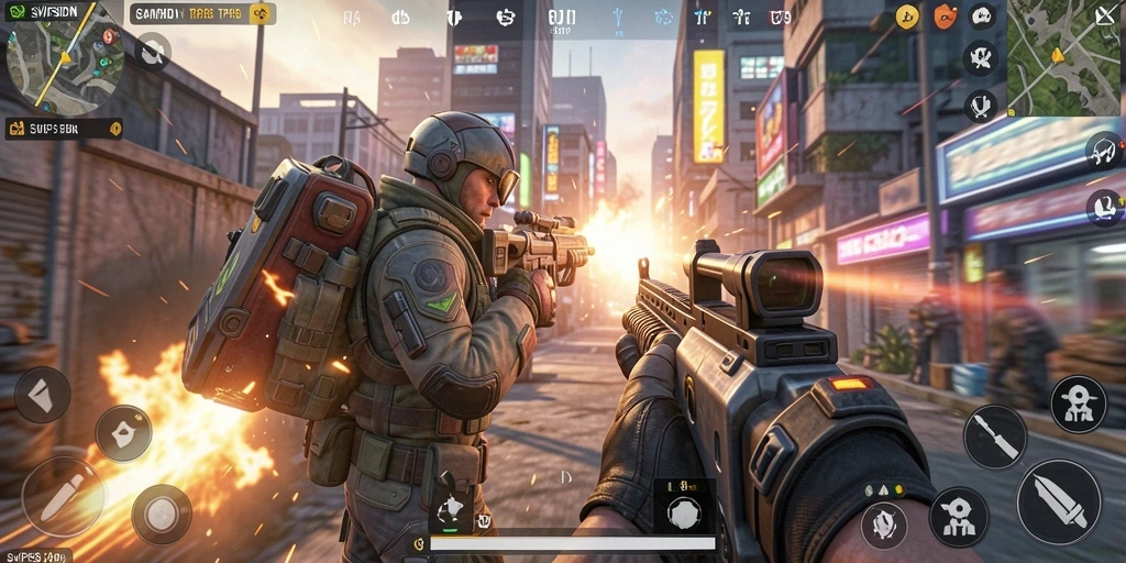 Tampilan seru dari gameplay TPS di SVIPSIDN yang mendebarkan.