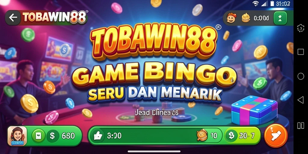 Tampilan menarik gameplay Bingo TOBAWIN88.