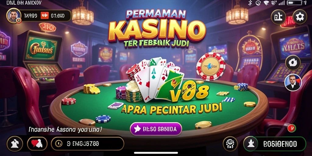 Tampilan gameplay Kasino V98 yang mendebarkan dan penuh warna.